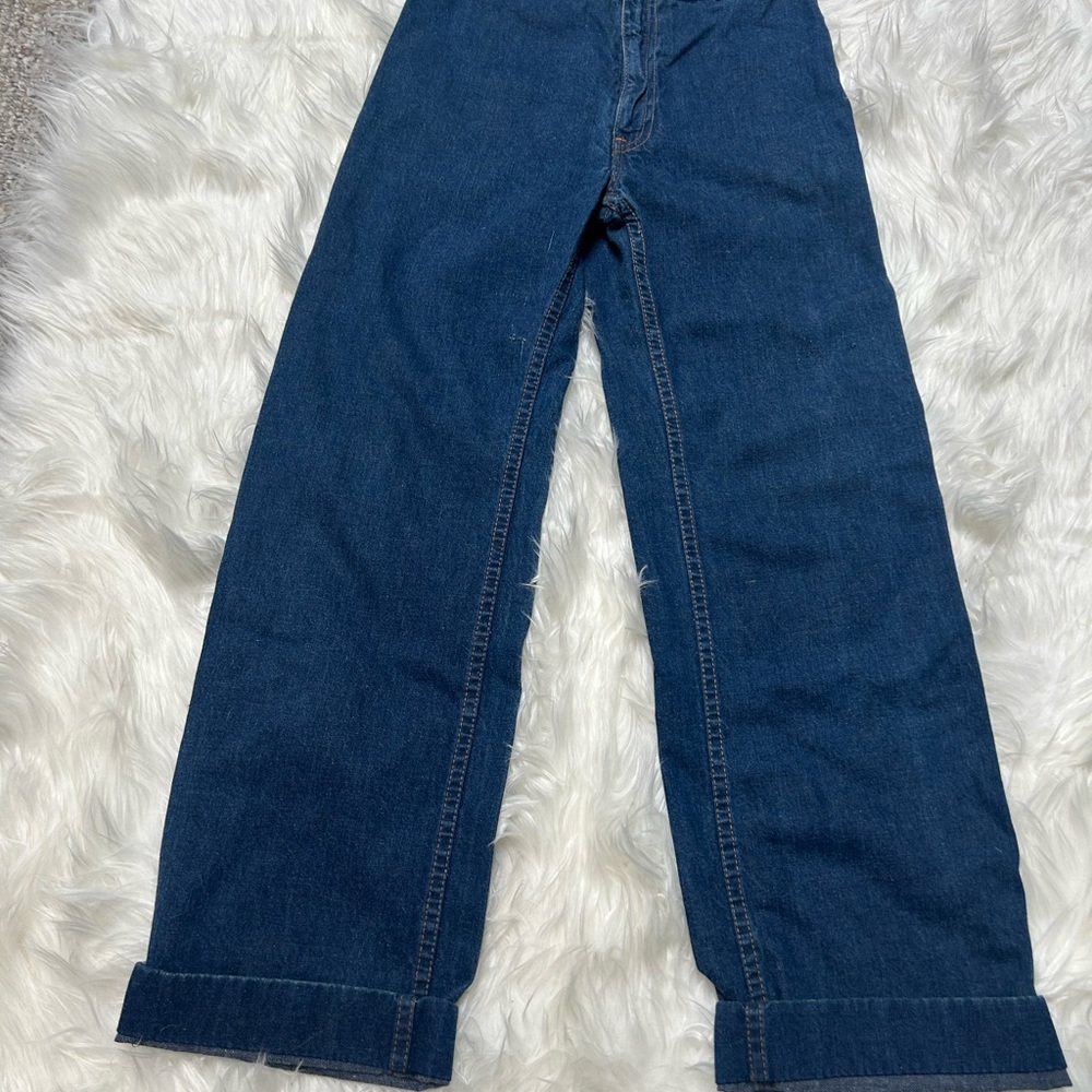 Vintage Levis Wide-Leg Blue Denim Jeans